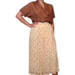 Gonna vintage beige - 100% viscosa