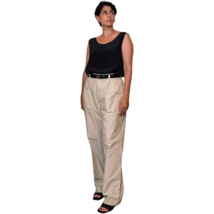 Top vintage nero - 100% seta
