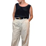 Pantalone sartoriale beige