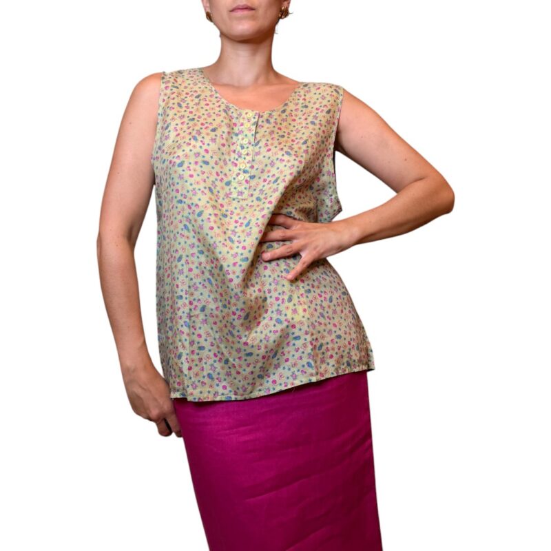 Top vintage fantasia - 100% seta