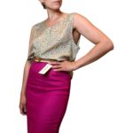 Top vintage fantasia - 100% seta