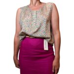 Top vintage fantasia - 100% seta