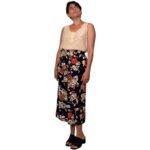 Top vintage beige - 100% seta