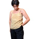 Top sartoriale fantasia - 100% seta