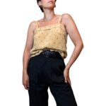 Top sartoriale fantasia - 100% seta
