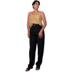 Top sartoriale fantasia - 100% seta