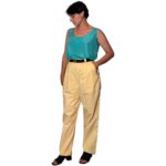 Pantalone sartoriale giallo