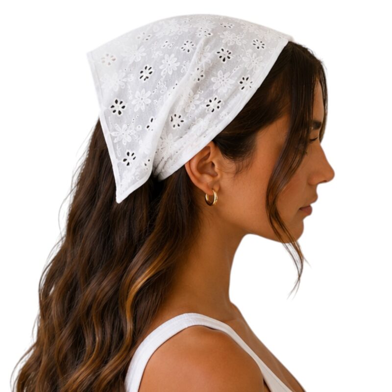 Vintage Groove Handmade – Bandana in sangallo semplice