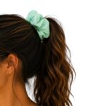 Vintage Groove Handmade - Scrunchie verde pastello - 100% seta