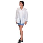 Camicia vintage bianca - 100% lino