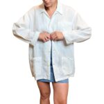 Camicia vintage bianca - 100% lino
