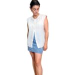 Camicia vintage bianca ricamata