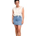 Camicia vintage bianca ricamata