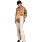 Camicia vintage maculata - 100% seta