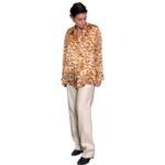 Camicia vintage maculata - 100% seta