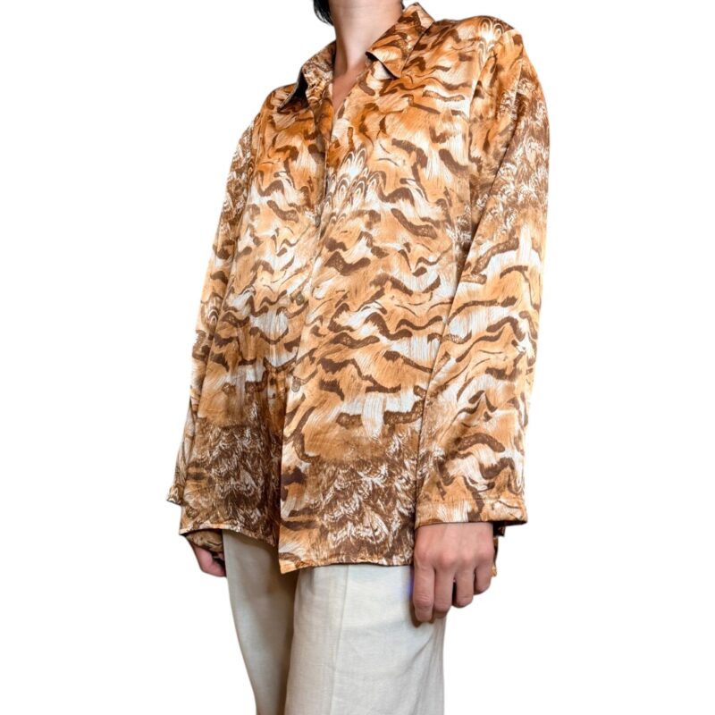 Camicia vintage maculata - 100% seta