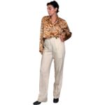 Camicia vintage maculata - 100% seta