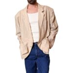 Blazer vintage beige - 100% cotone