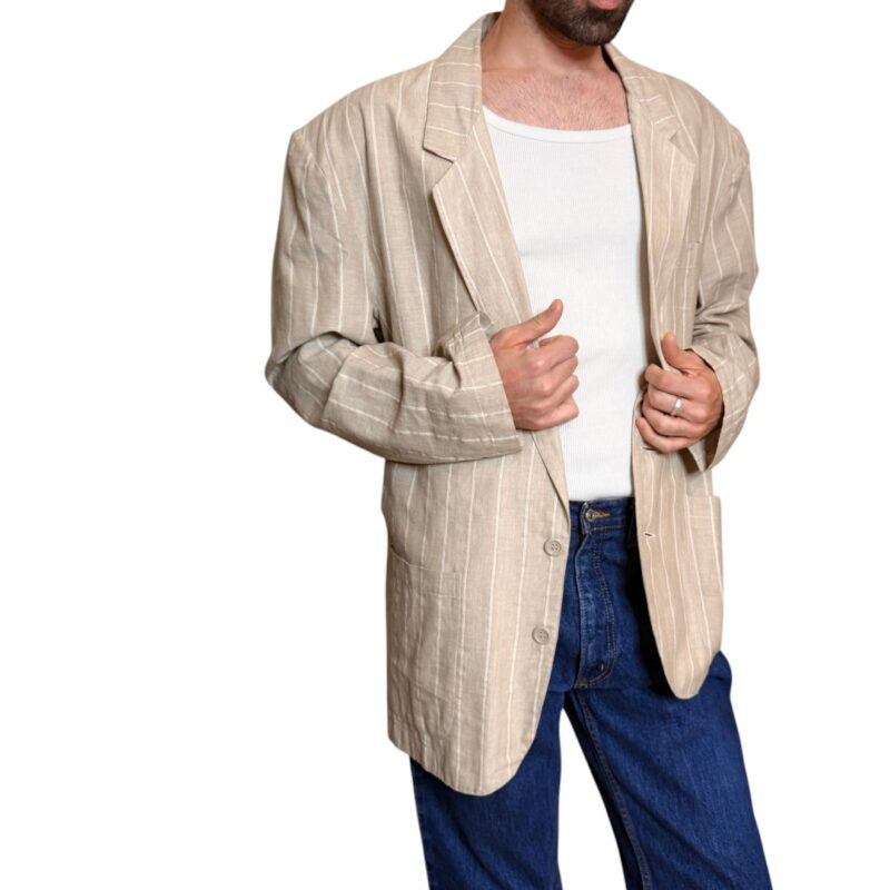 Blazer vintage beige - 100% cotone