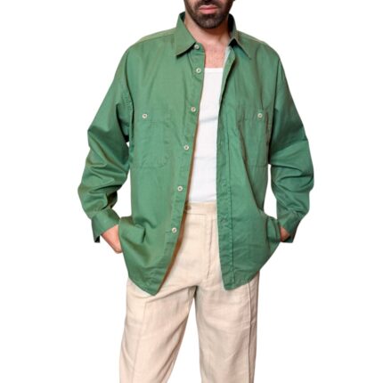 Camicia vintage verde - 100% cotone