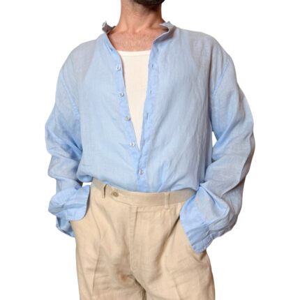 Camicia azzurra - 100% lino