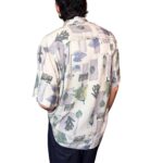Camicia vintage fantasia foglie