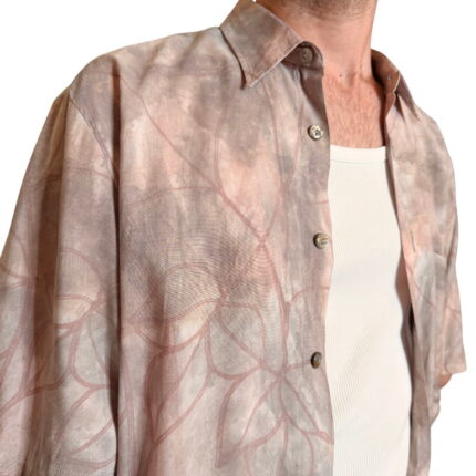 Camicia vintage fantasia rosa