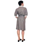 Abito vintage grigio - lino e cotone