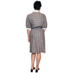 Abito vintage grigio - lino e cotone