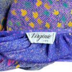Abito vintage viola plissettato