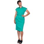 Luisa Spagnoli - abito vintage verde - 100% cotone