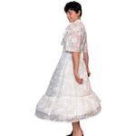 Abito vintage in pizzo bianco
