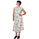 Abito vintage - farfalle viola