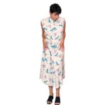 Abito vintage - farfalle viola