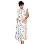 Abito vintage - farfalle viola