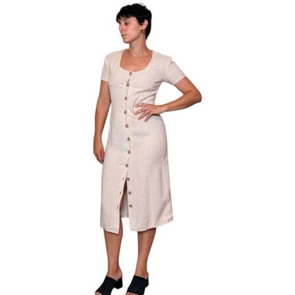 Abito vintage sartoriale beige