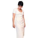 Abito vintage sartoriale beige
