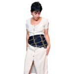 Abito vintage sartoriale beige