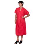Abito vintage corallo - 100% cotone