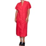 Abito vintage corallo - 100% cotone