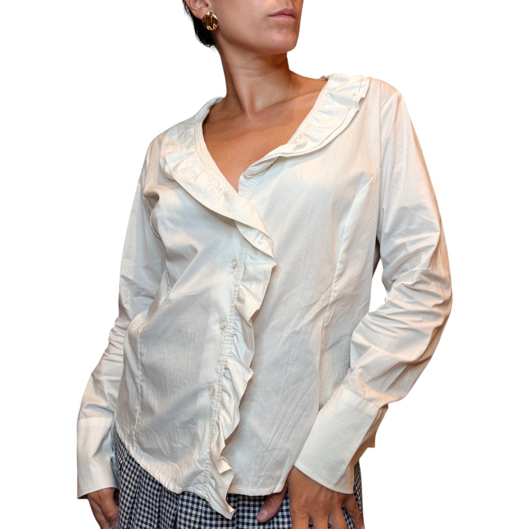 IMG_3038 Camicia vintage bianca con volant