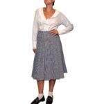 Camicia vintage bianca con volant
