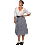 Camicia vintage bianca con volant