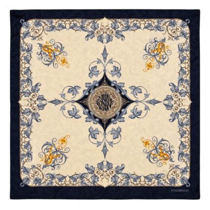 Rocco Barocco - Foulard blu - 100% seta