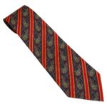 Pierre Cardin - cravatta vintage blu e rosso - 100% seta
