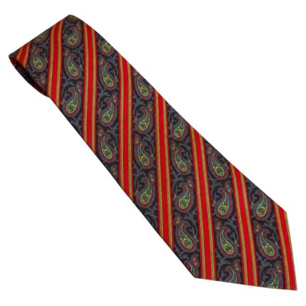 Pierre Cardin - cravatta vintage blu e rosso - 100% seta