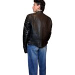 Chiodo in vera pelle nero