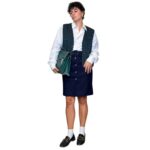 Cartella in vera pelle - verde