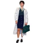 Cartella in vera pelle - verde