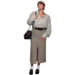 Longuette vintage con spacchi